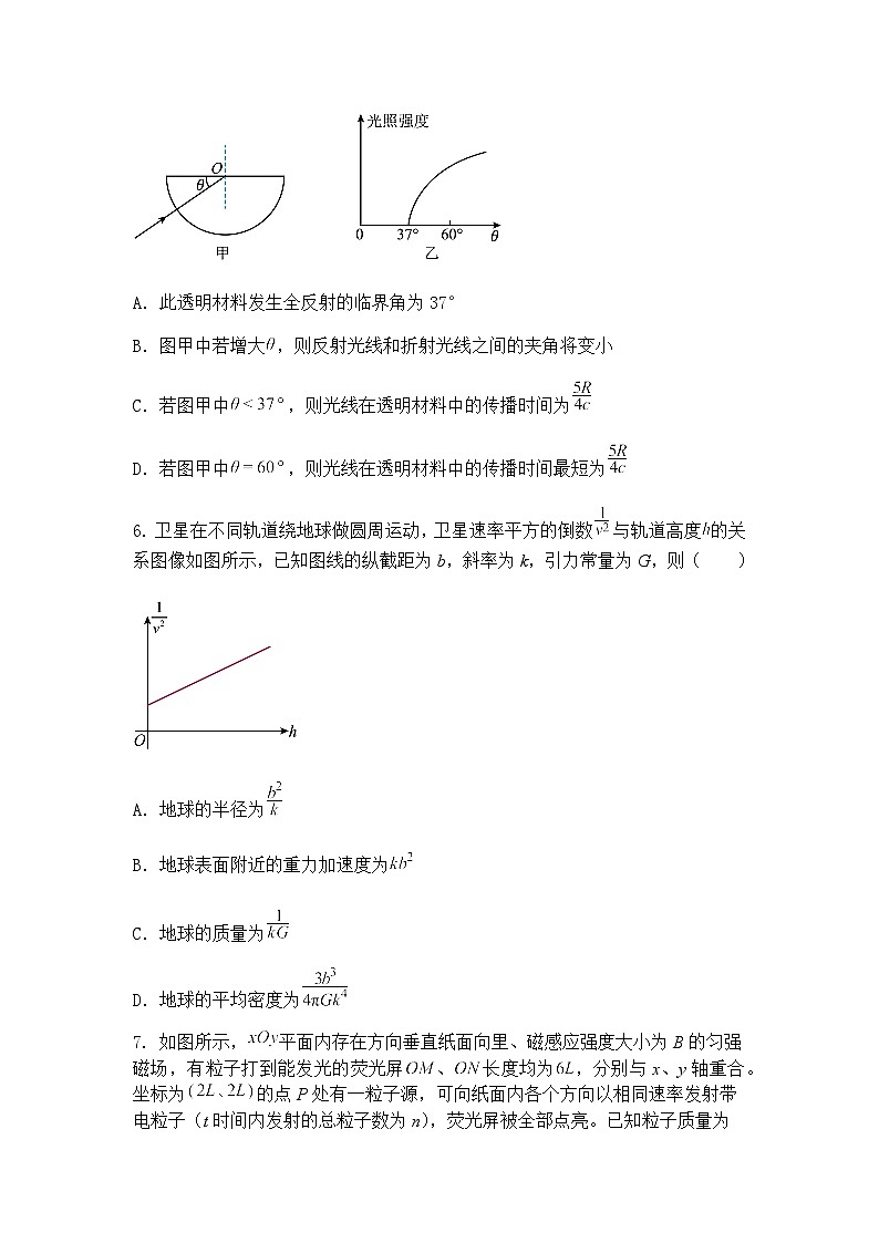 2025年高考预测卷高三下学期物理模拟试题（五）（含答案解析）第3页