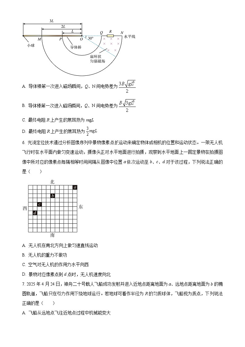 江西省景德镇市2025-2026学年高三上学期开学物理试题第3页