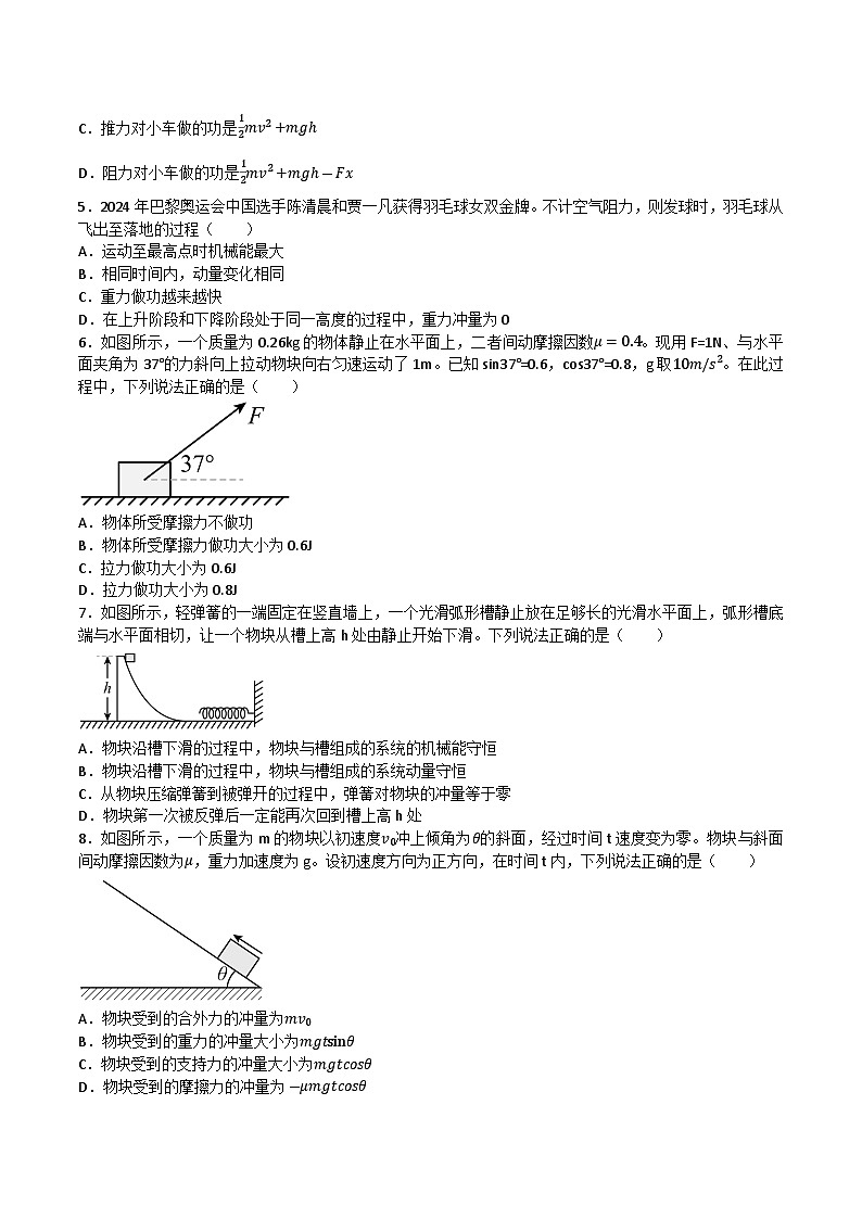四川省绵阳市2024_2025学年高一物理下学期6月月考试题第2页