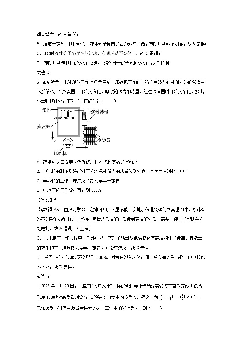 广东省东莞市2024-2025学年高二下学期期末质量检查物理试卷（解析版）第2页