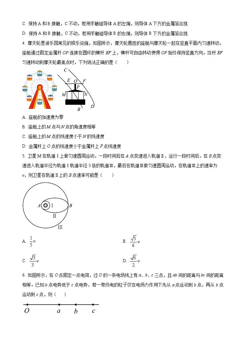 精品解析：湖南省岳阳市汨罗市第一中学2025-2026学年高二上学期开学物理试题（原卷版）第2页