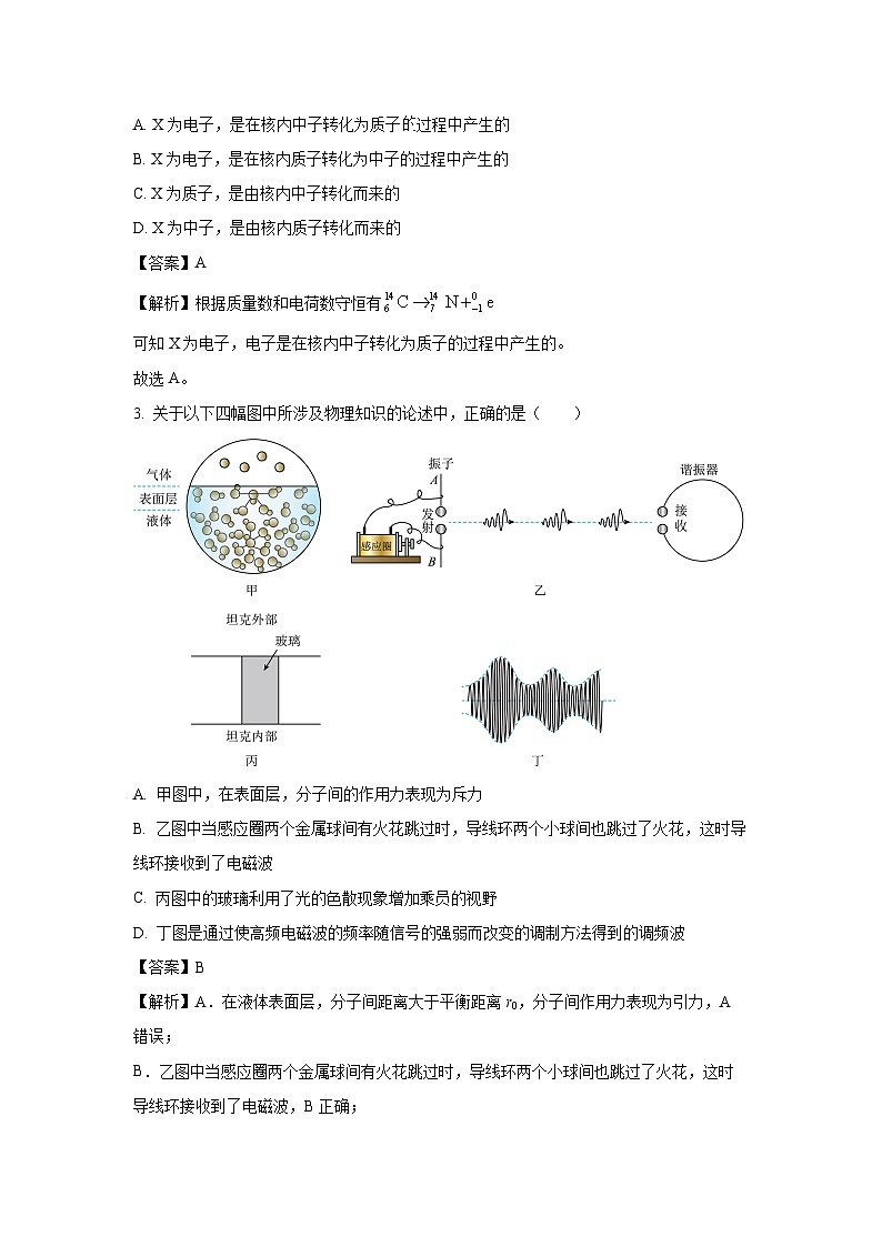 广东省深圳市某校2024-2025学年高二下学期期末考试物理试卷（解析版）第2页