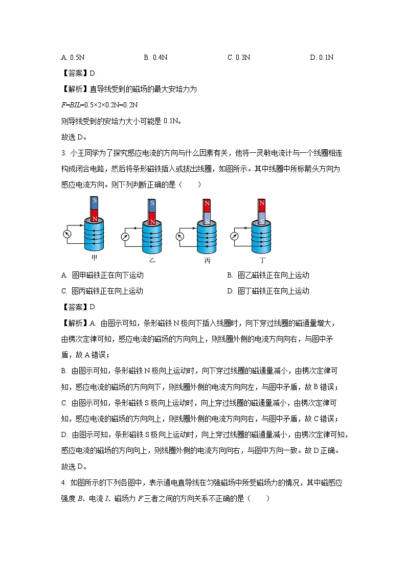 山东省枣庄市滕州市2024-2025学年高二下学期3月月考物理试卷（解析版）第2页
