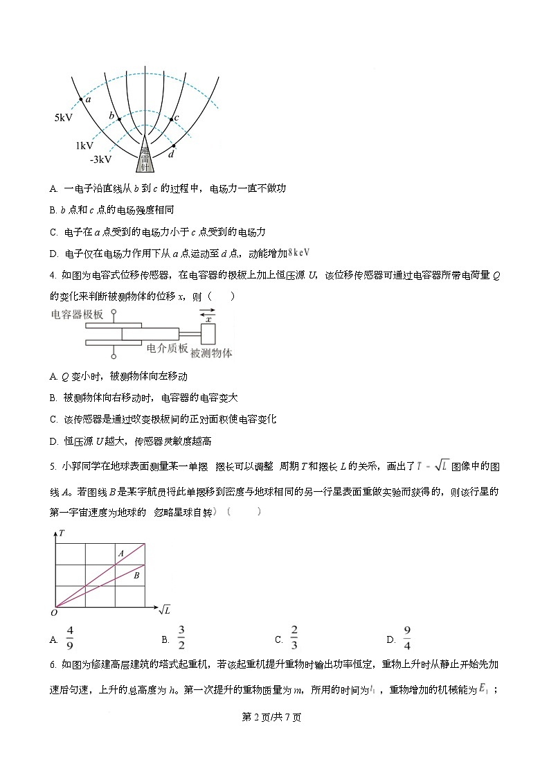 重庆市第八中学2025届高三下学期入学考试物理试题（原卷版）第2页