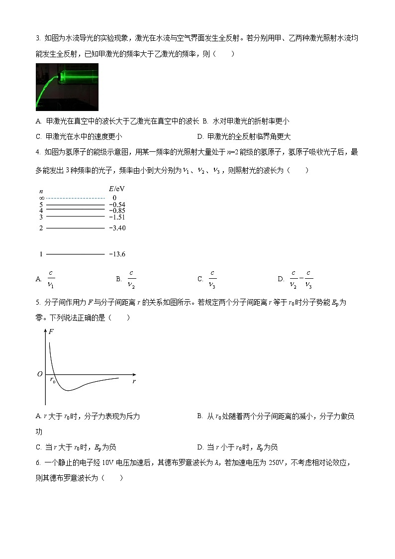 四川省成都市蓉城名校联盟2025-2026学年高三上学期开学联考物理试卷第2页