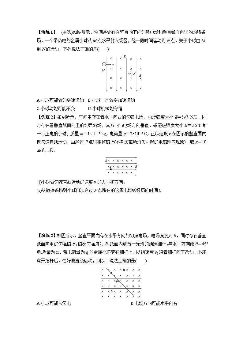 高考物理二轮复习讲义：带电粒子在复合场中的运动第2页