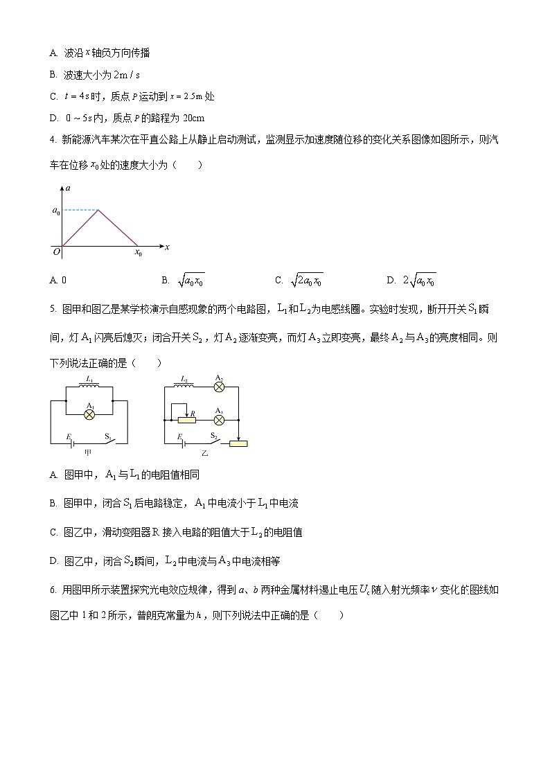 江苏省部分学校2025-2026学年高三上学期8月联考物理试卷第2页