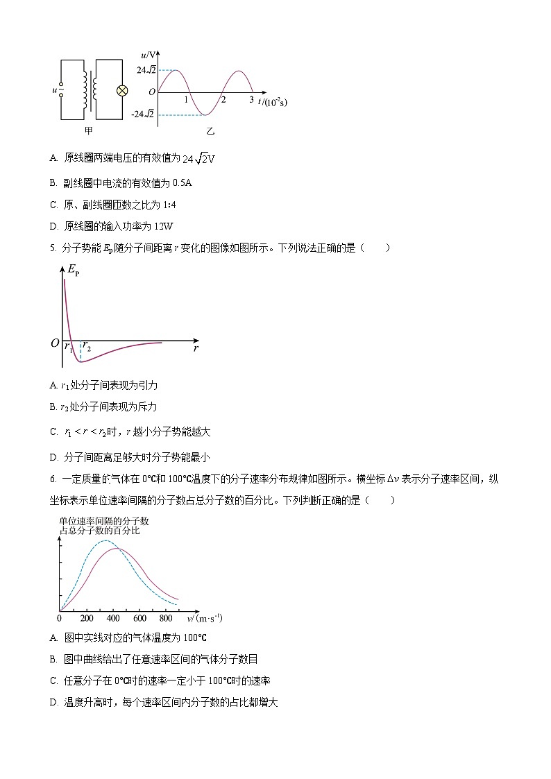 新疆维吾尔自治区喀什地区巴楚县第一中学2025-2026学年高三上学期9月月考物理试题第2页