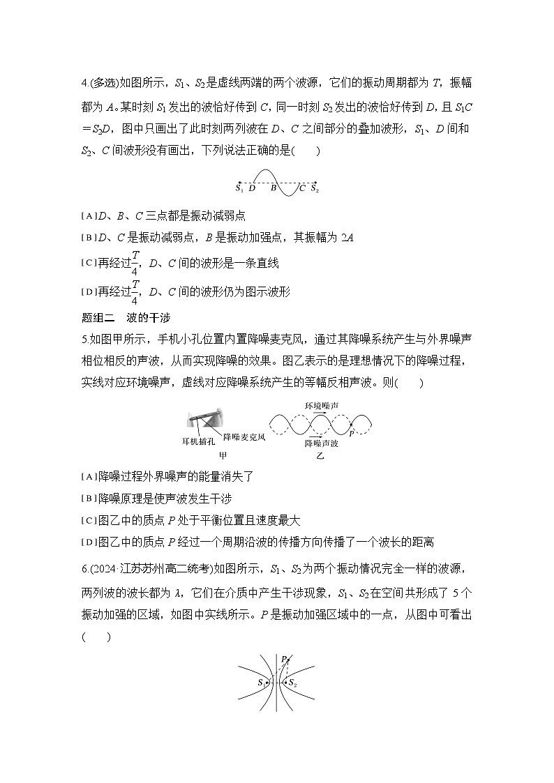2025-2026学年高中物理人教版（2019）选择性必修第一册 3.4波的干涉 同步练习（含答案）第2页