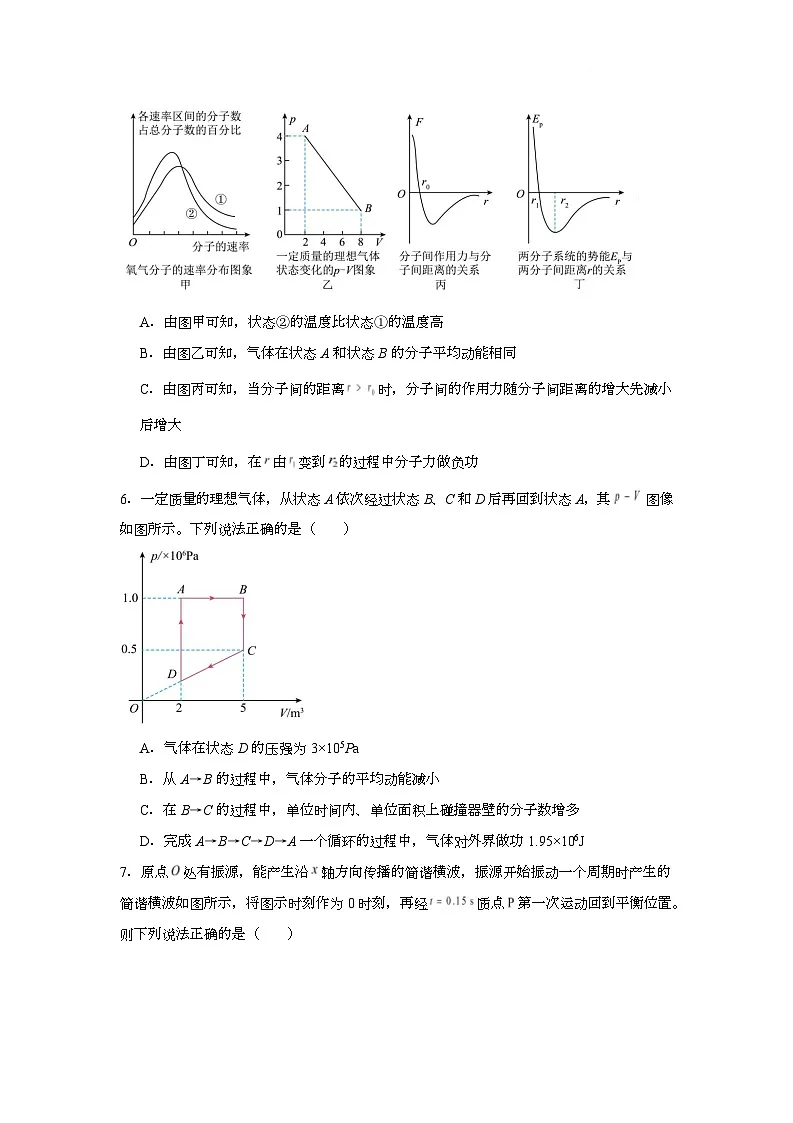 湖北省黄冈市蕲春县第一高级中学2024-2025学年高二下学期5月月考物理试卷第3页