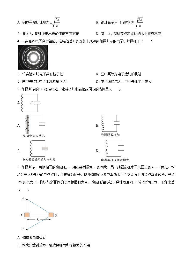2025年高考真题——物理（浙江卷）试卷（Word版附答案）第2页