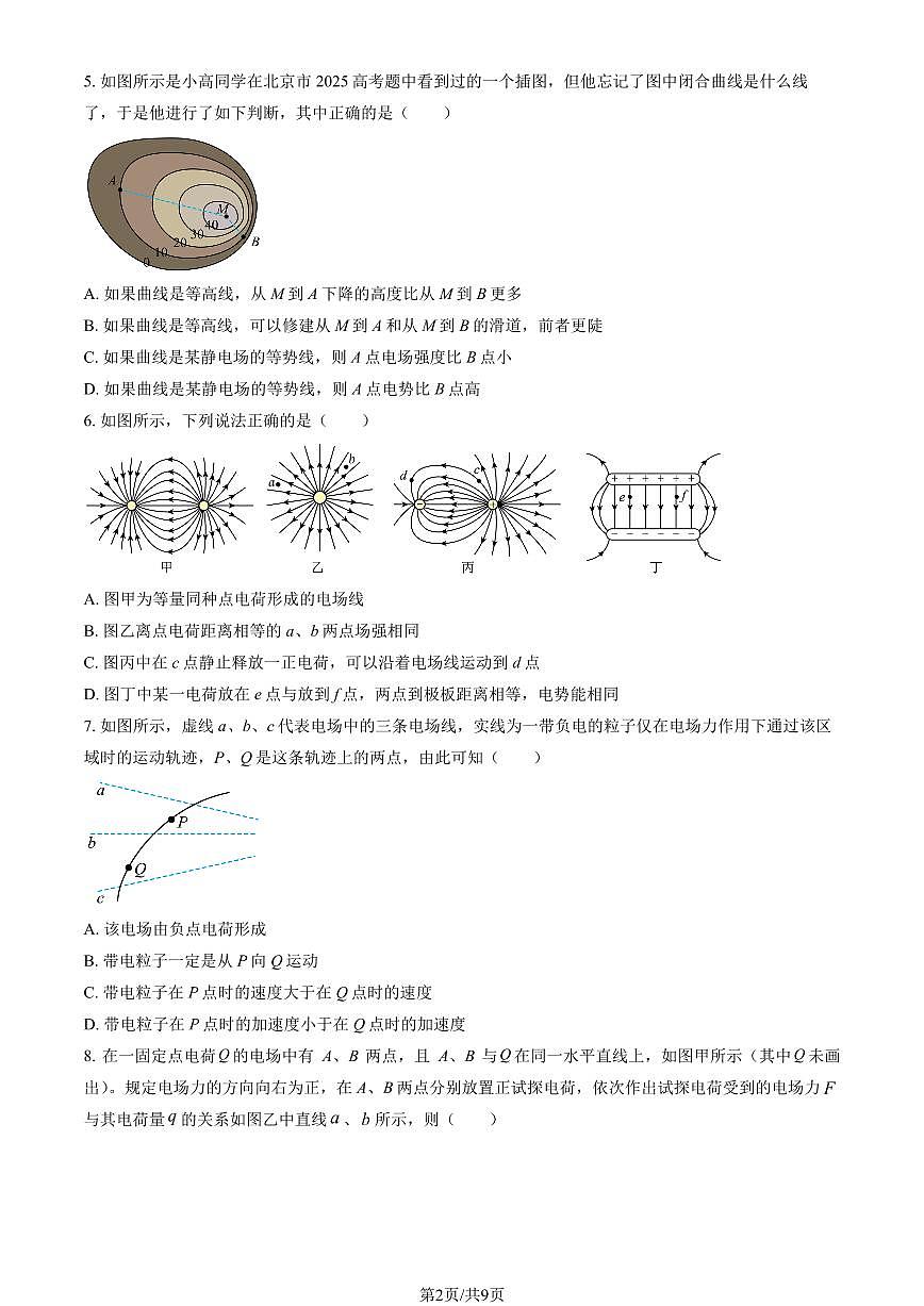2025北京大兴一中高二上9月月考物理试卷（教师版）第2页