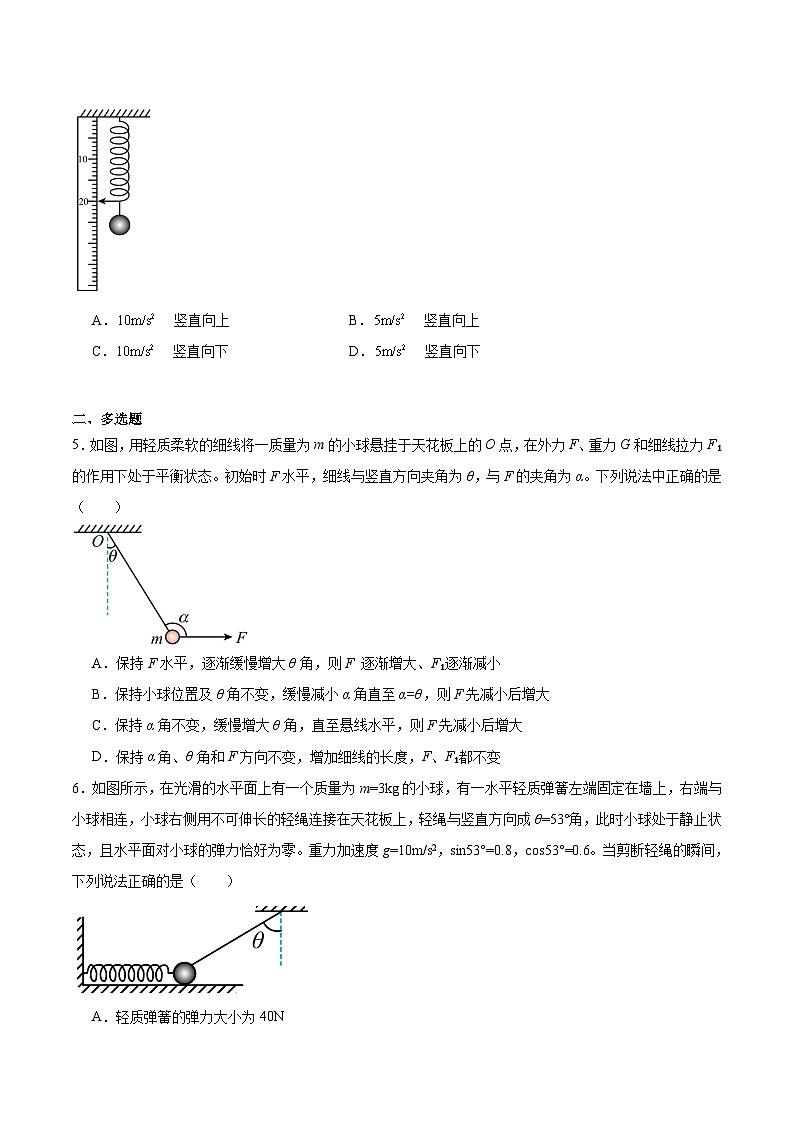 2025厦门双十中学高一上学期第二次12月月考试题物理含答案第2页