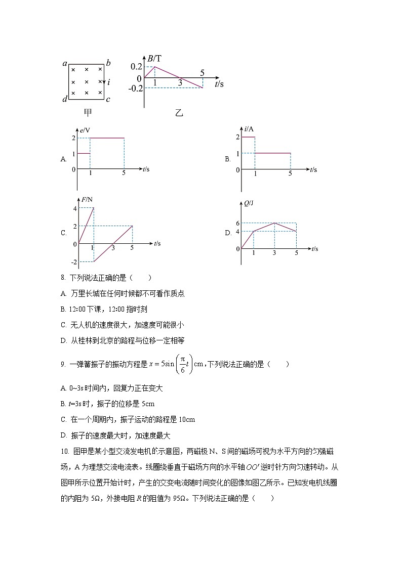 广西南宁市部分学校2024-2025学年高二下学期期末教学质量检测物理试卷（学生版）第3页
