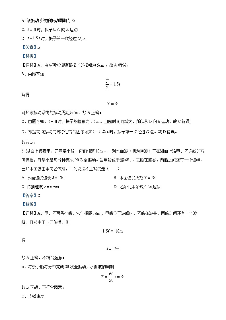 北京市东城区2023-2024学年高二下学期期末考试物理试卷（解析版）-A4第3页