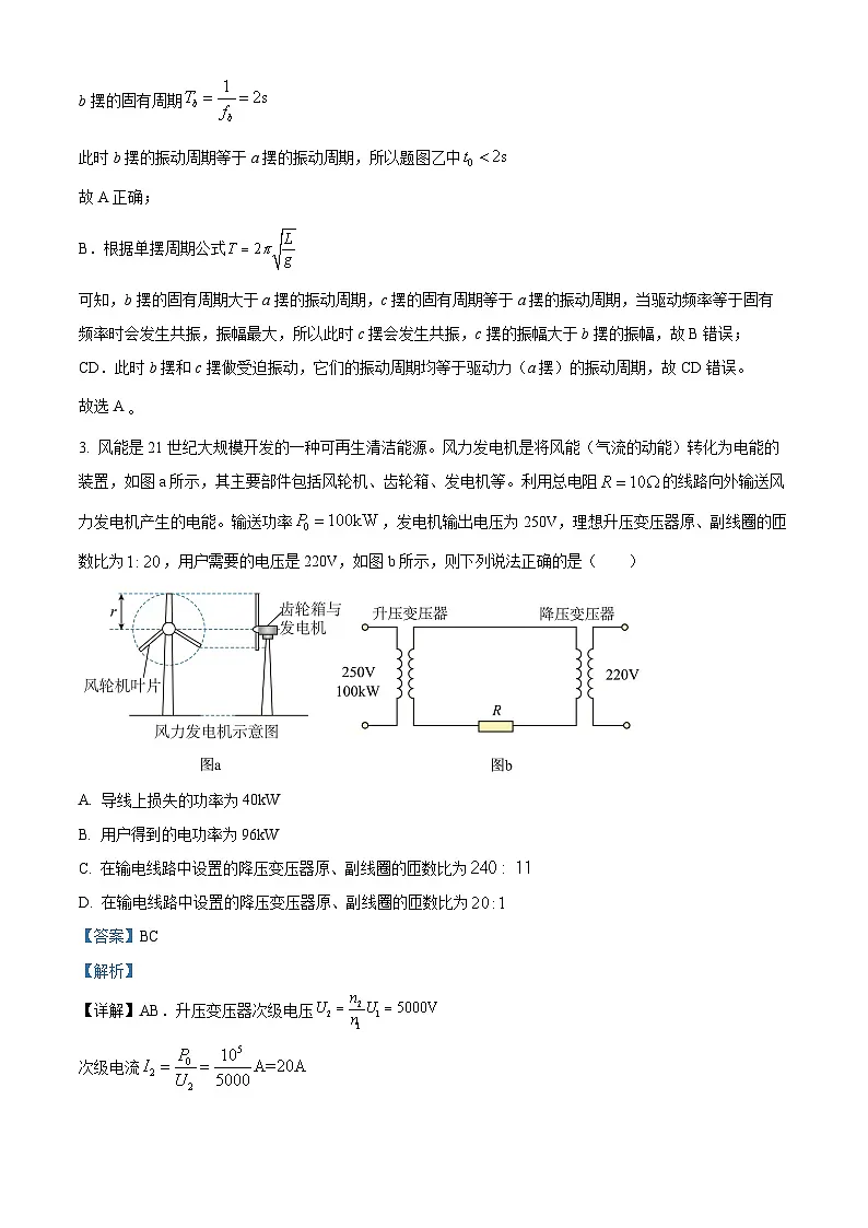 精品解析：山西省临汾市翼城中学2024-2025学年高二下学期5月月考物理试题（解析版）第2页
