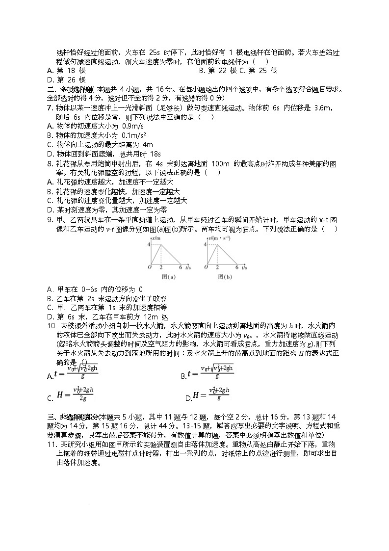 高中物理试卷第2页