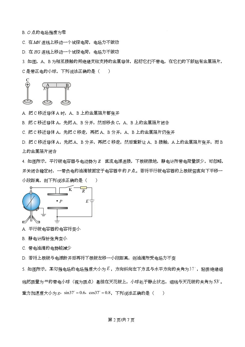 四川省攀枝花市第十五中学2025-2026学年高二上学期第一次月考物理试卷  Word版无答案第2页