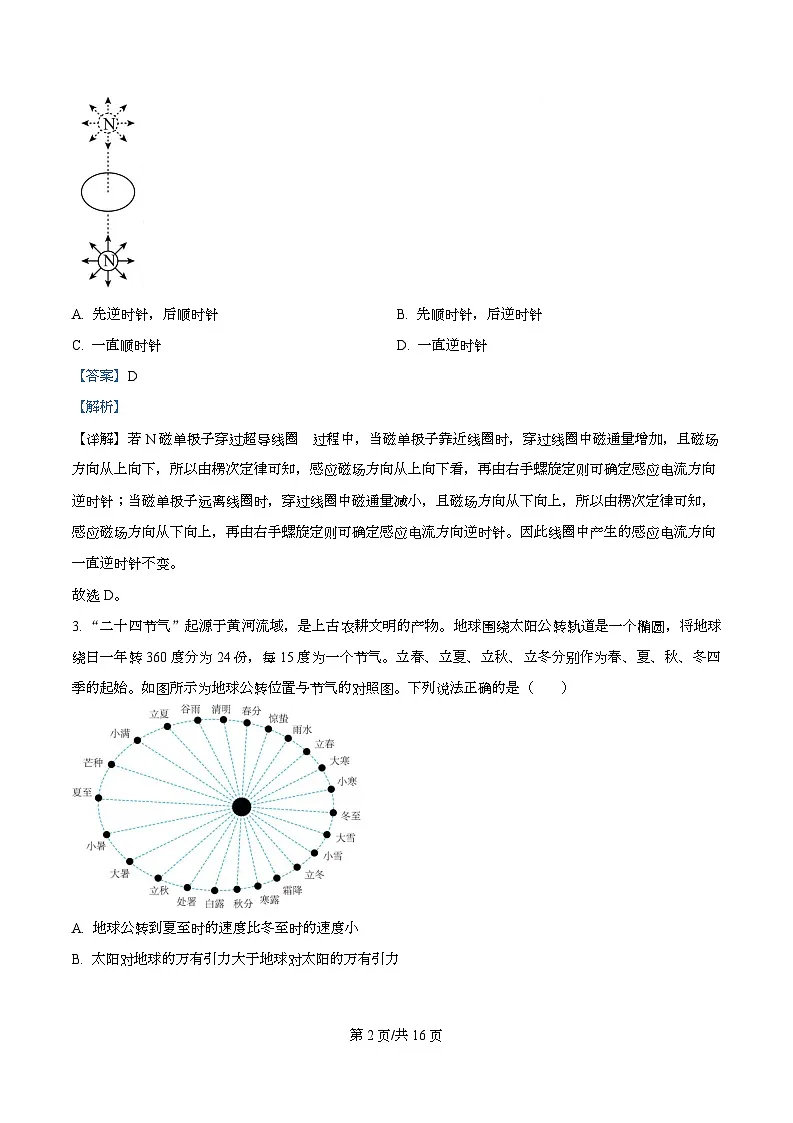 2026届重庆市第十一中学校高三上学期9月月考物理试题（解析版）第2页