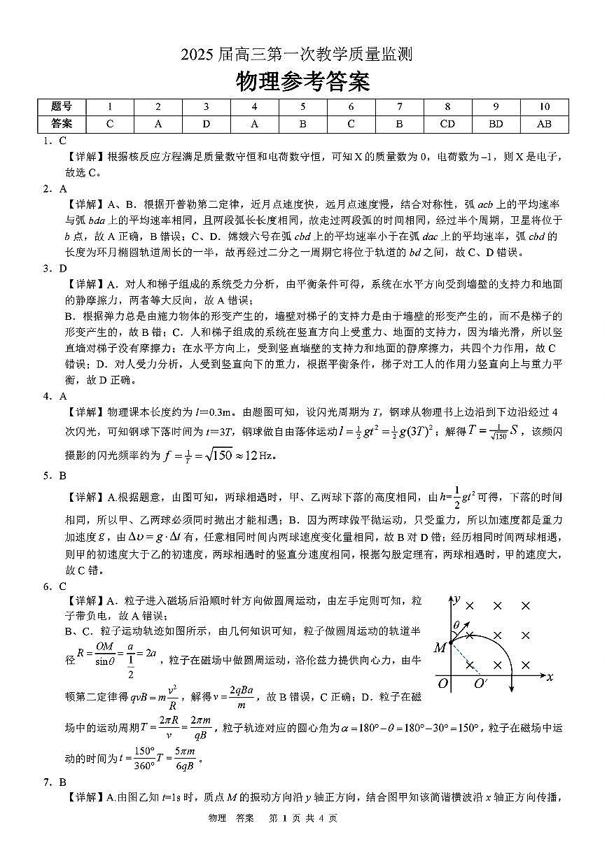 物理答案第1页