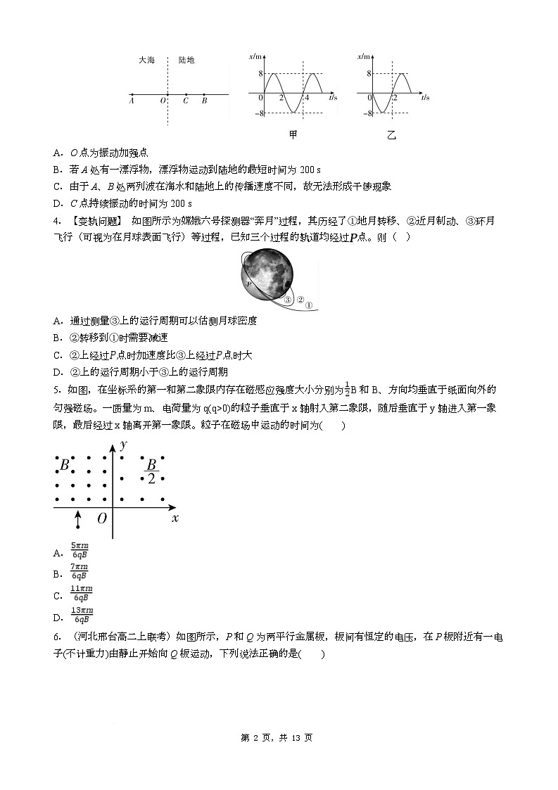 湖南省怀化市2026届高三上学期学情调研物理试卷（Word版附解析）第2页