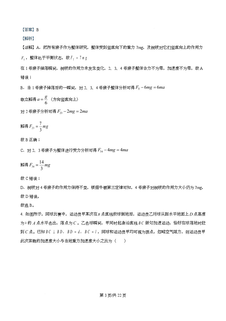 2026届湖南省衡阳市第八中学高三上学期第二次月考物理试题（解析版）第3页