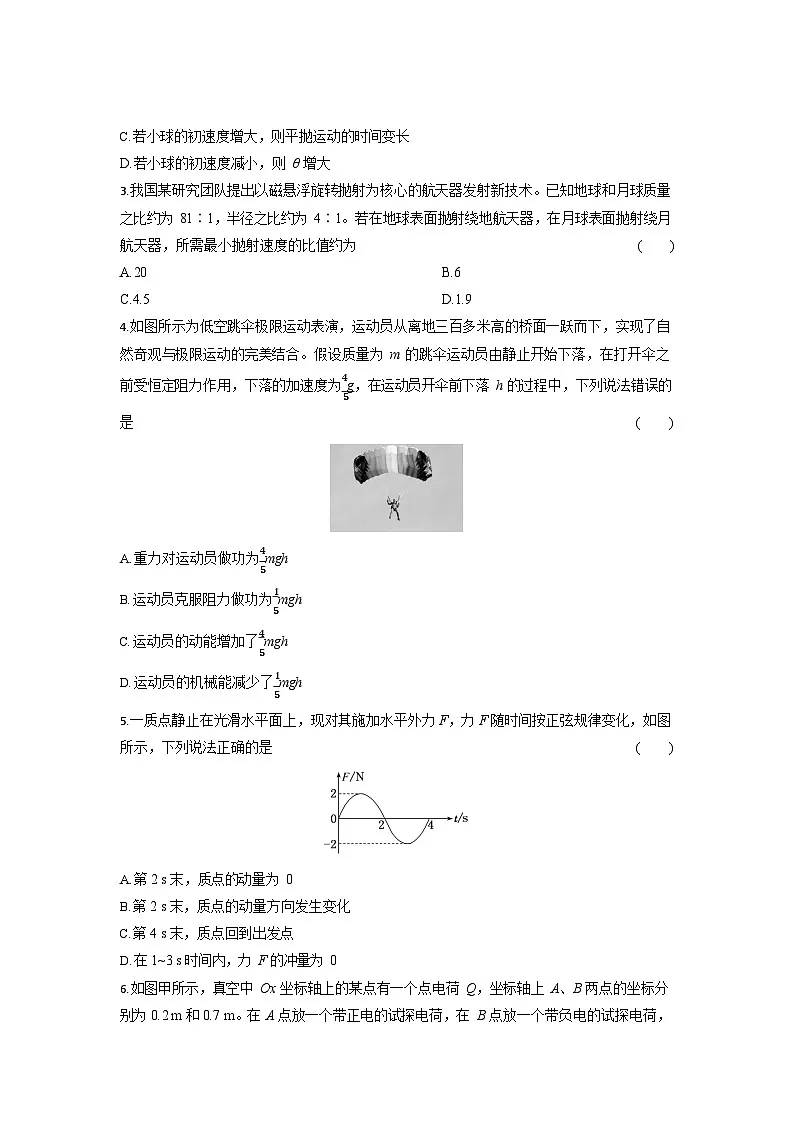 湖北省部分高中协作体2026届高三上学期高考一模联考物理试卷第2页