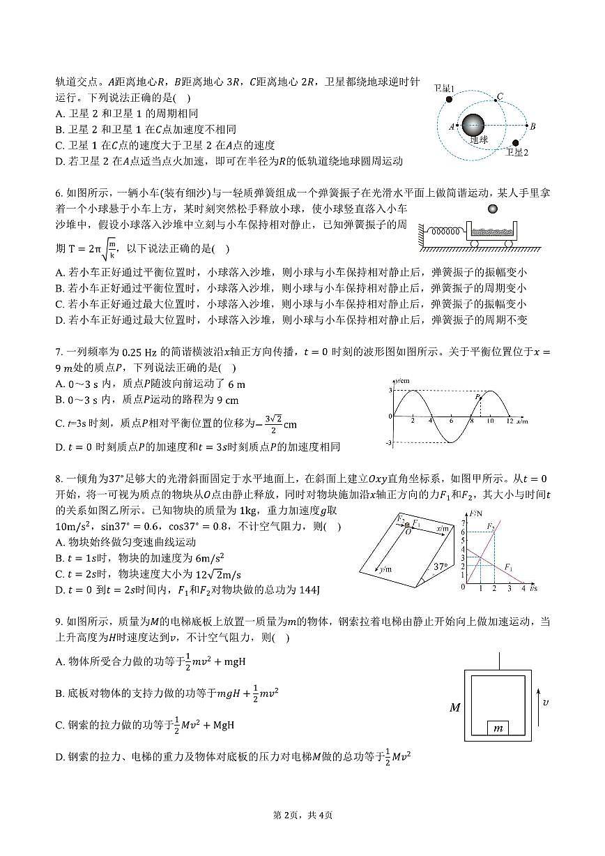 2026届安徽省合肥市庐阳区合肥市第八中学高三上学期模拟预测物理试题（无答案）第2页