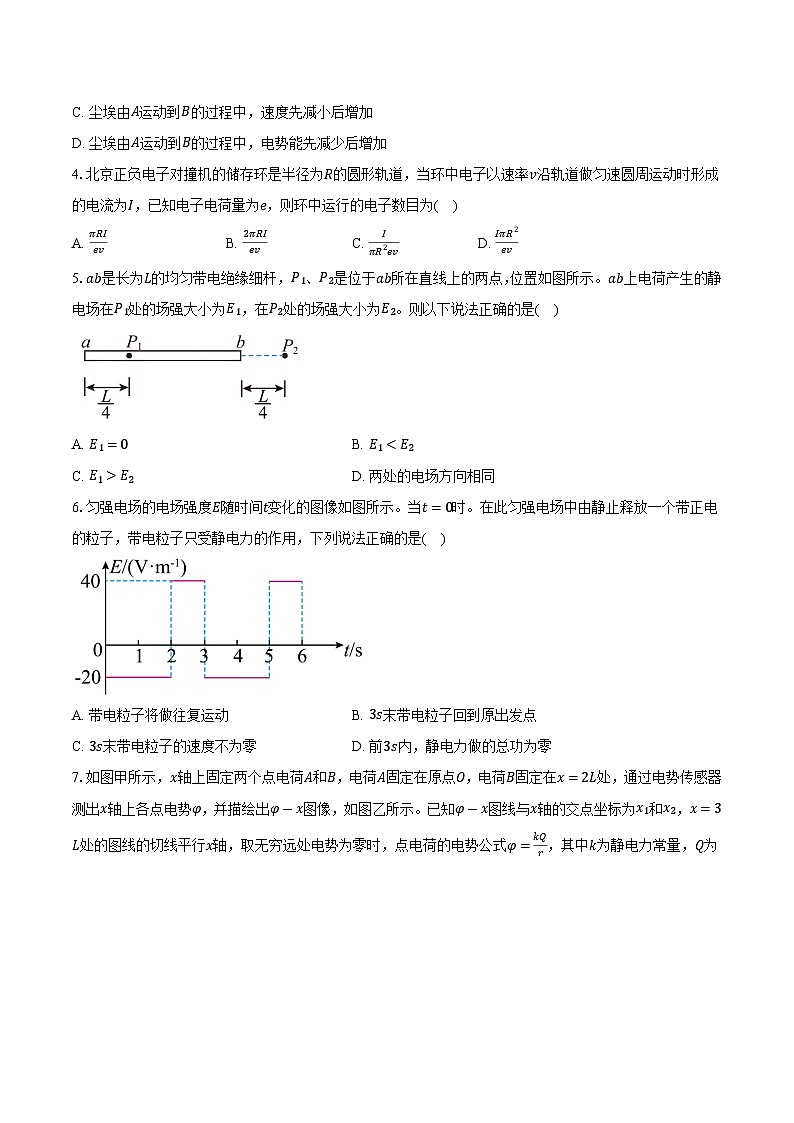湖北省武汉市部分重点中学2025-2026学年高二（上）质量检测物理试卷（10月）第2页