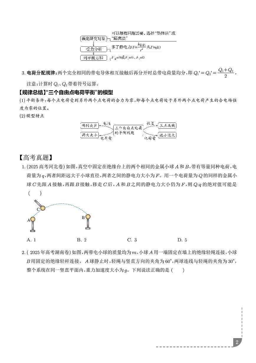 电荷守恒定律和库仑定律（学生版）第2页