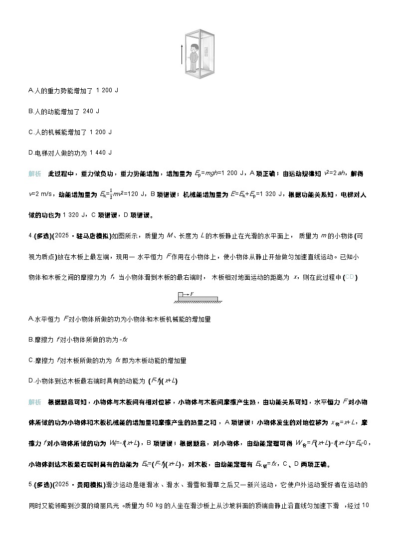 高考物理一轮复习讲义专题提升练11　功能关系　能量守恒定律第2页