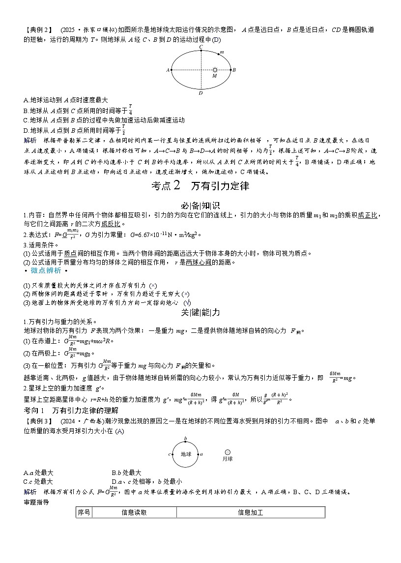 高考物理一轮复习讲义第五章　万有引力与宇宙航行第2页