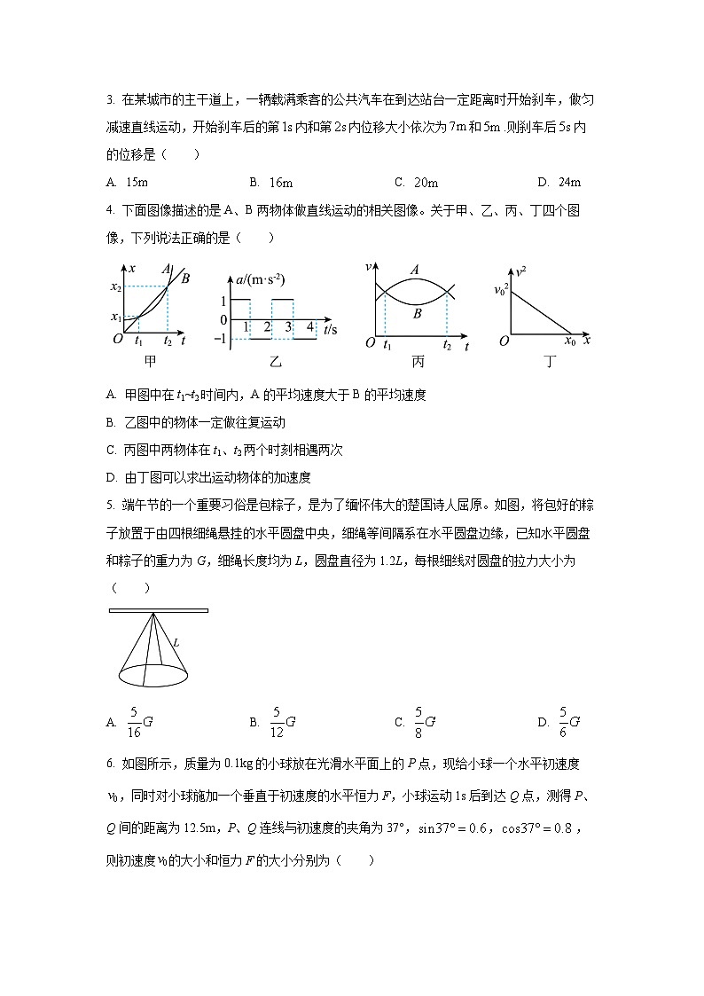2026届安徽省合肥市第一中学高三（上）10月份教学质量检测 物理试题（学生版）第2页