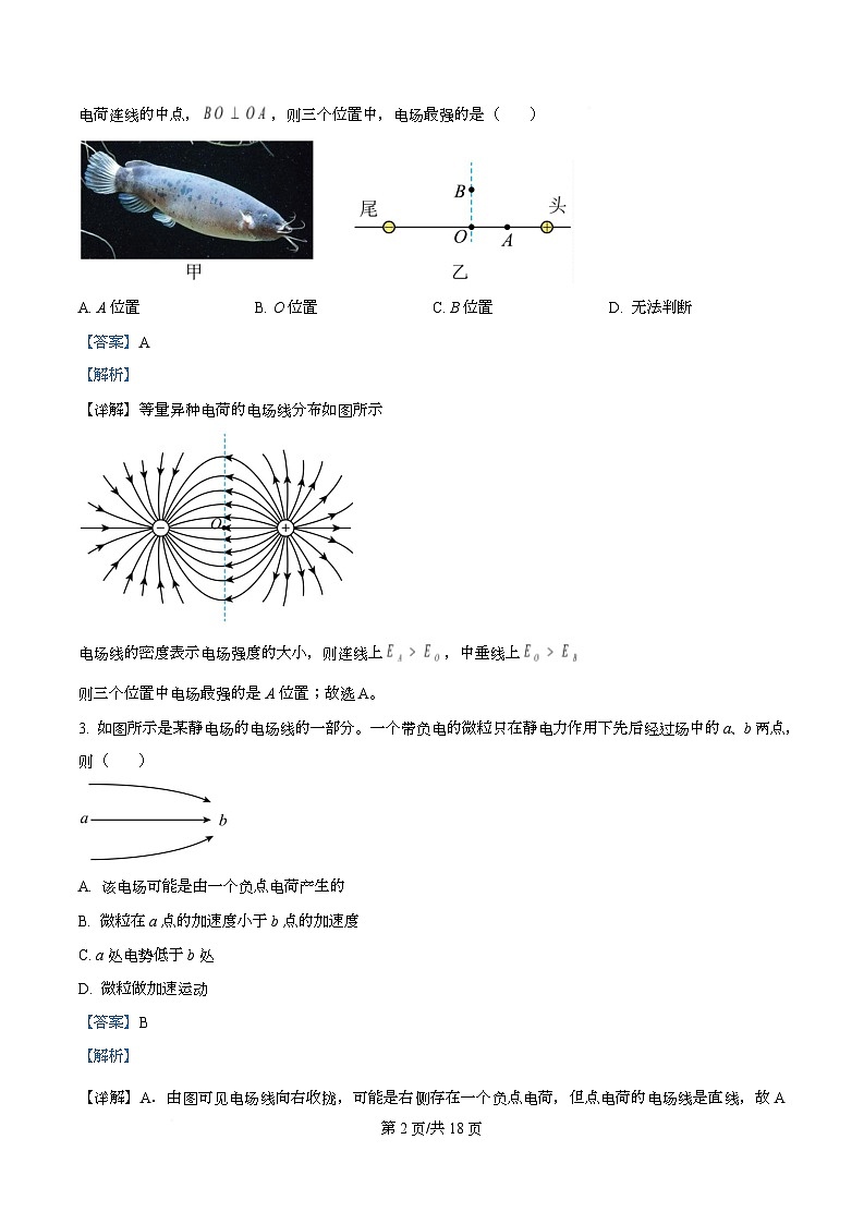 重庆市西南大学附属中学校2025-2026学年高二上学期10月定时检测物理试题  Word版含解析第2页