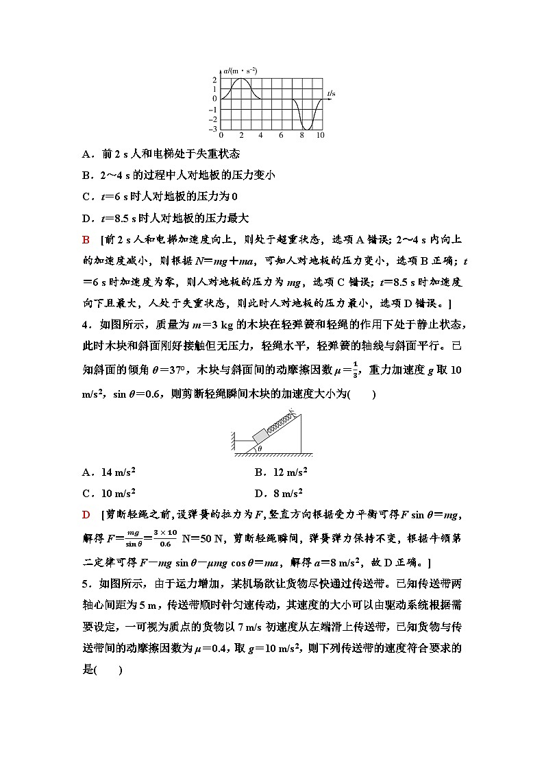 高考物理【一轮复习】讲义17　章末检测卷(二)(第三章内容)第2页
