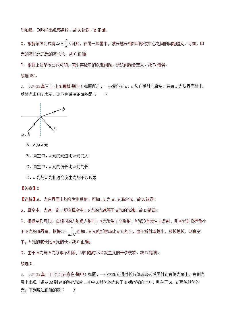 3. 光的干涉（培优考点练）（解析版）第2页
