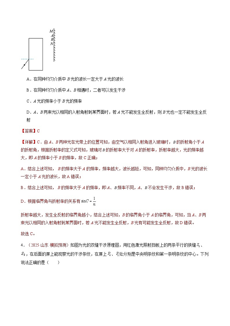 3. 光的干涉（培优考点练）（解析版）第3页