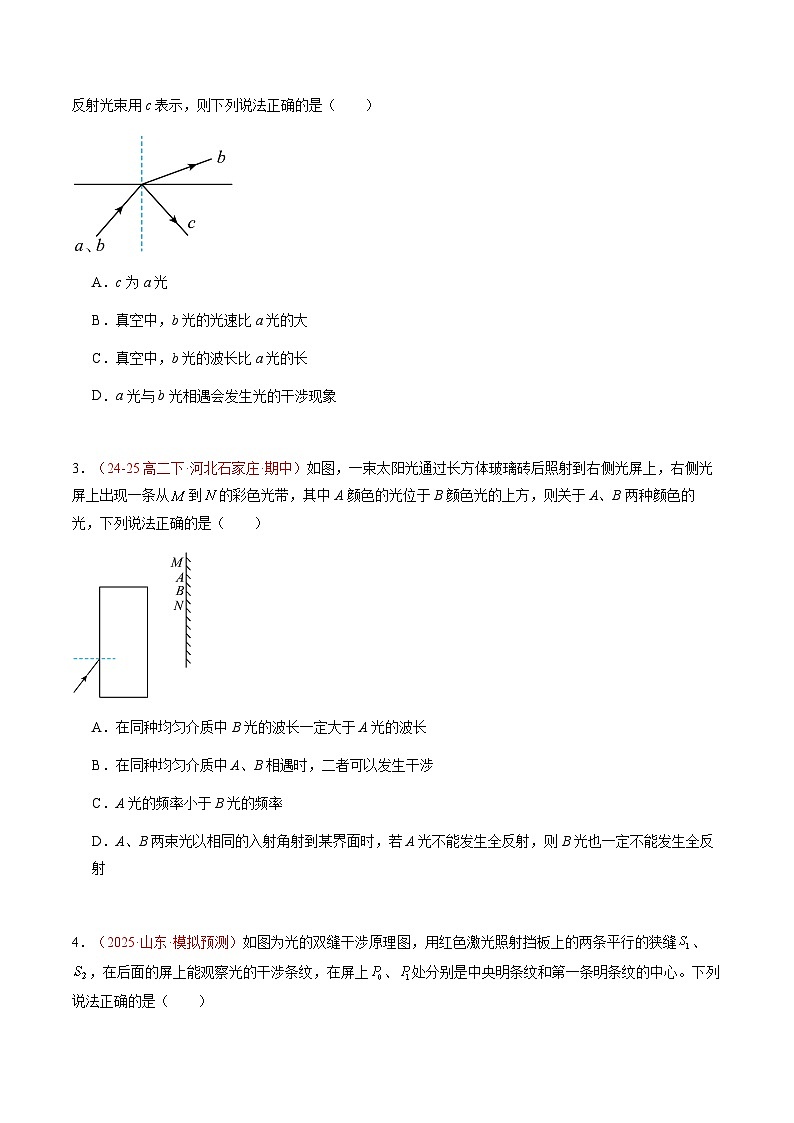 3. 光的干涉（培优考点练）（原卷版）第2页