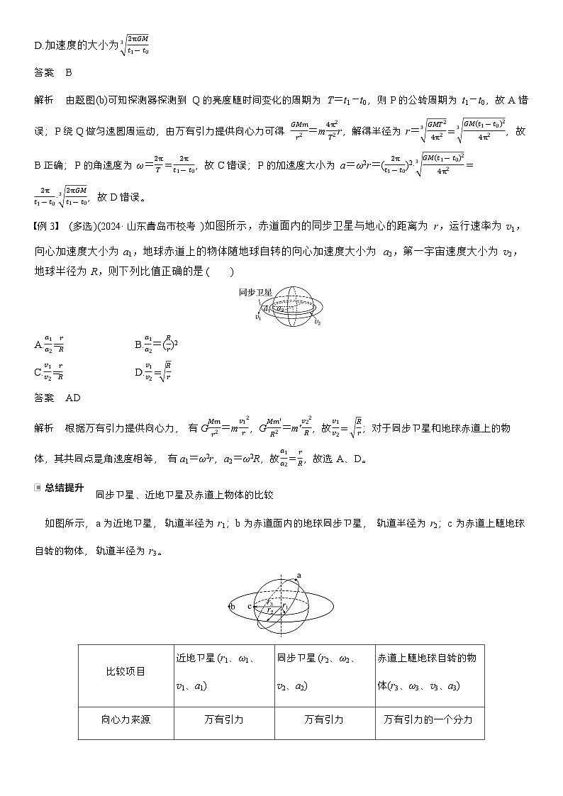 高考物理【一轮复习】讲义练习第五章　第24课时　人造卫星　宇宙速度第3页