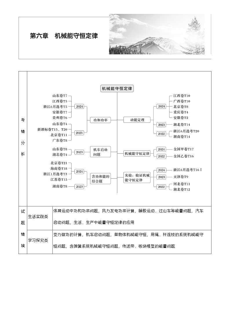 高考物理【一轮复习】讲义练习第六章　第26课时　功、功率第1页
