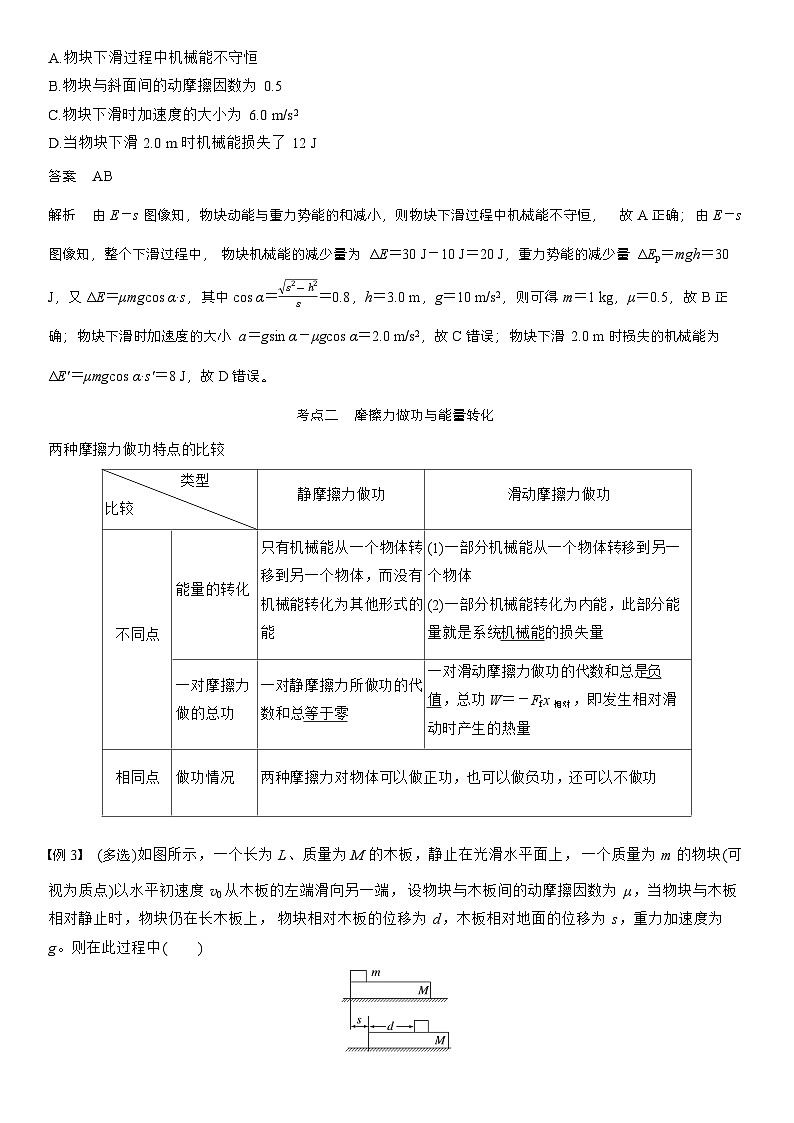 高考物理【一轮复习】讲义练习第六章　第30课时　功能关系　能量守恒定律第3页