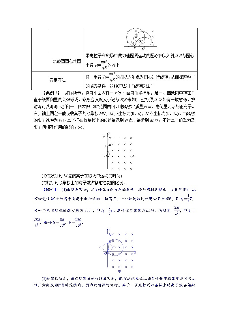 高考物理一轮复习讲义练习第十一章　第3讲　专题强化：带电粒子在磁场中运动的临界、多解问题第3页