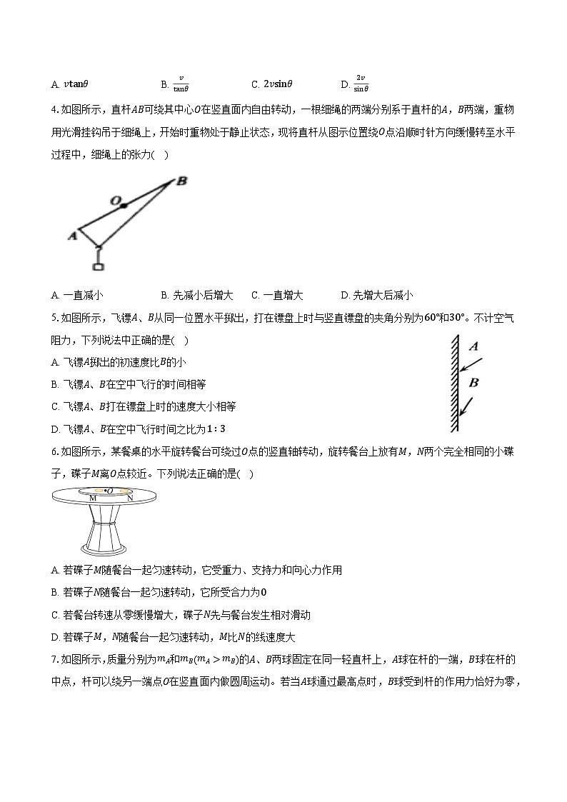 安徽省定远育才学校2025-2026学年高三（上）11月月考物理试卷第2页