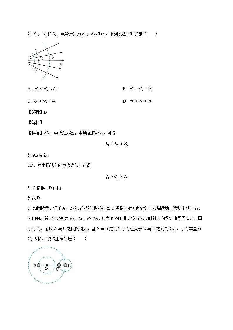 湖南省岳阳市汨罗市第一中学2025~2026学年高三上册（10月）月考物理检测试卷（含解析）第2页