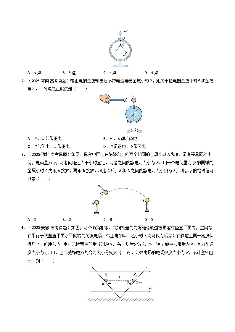 专题15 电场力的性质（全国通用）（原卷版）第2页