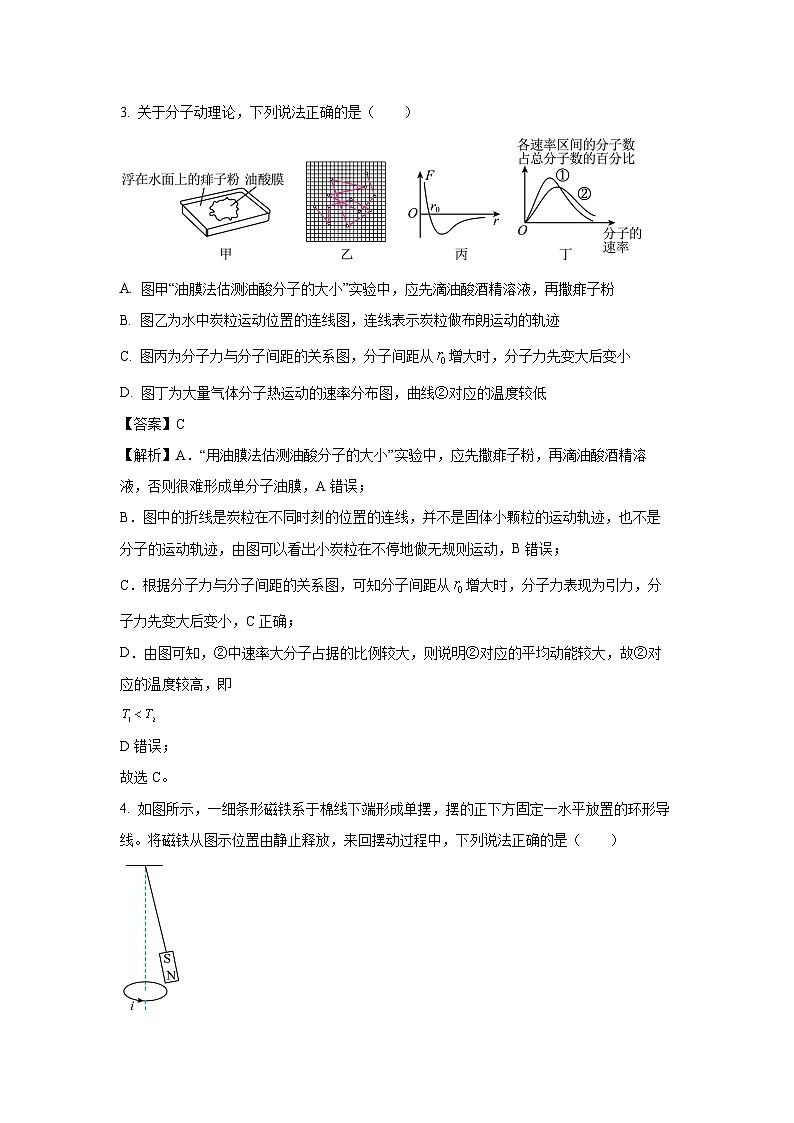 江苏省扬州市七校联考2024-2025学年高二下学期5月月考物理试卷（解析版）第2页