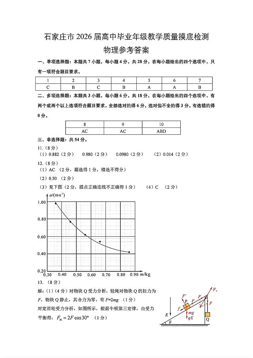 物理答案第1页