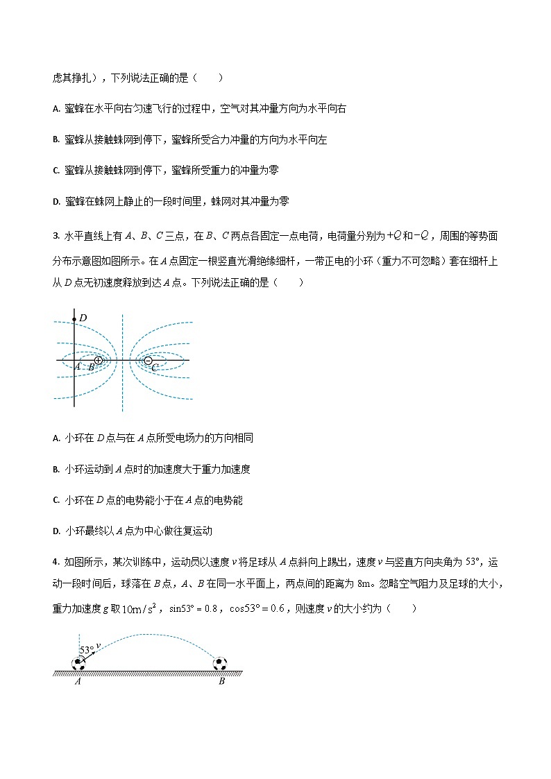 河北省石家庄市2026届高三上学期11月教学质量摸底检测物理试卷（含答案）第2页