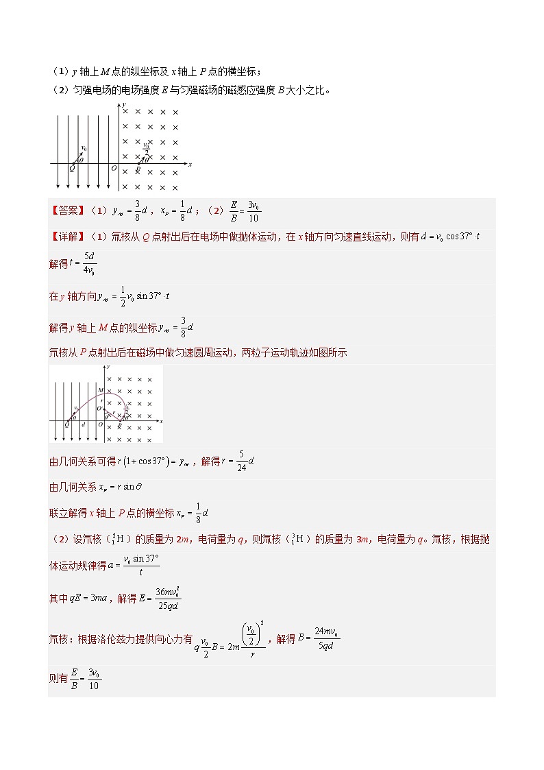 ①寒假复习-第11讲 带电粒子在复合场中的运动（教师版）2025年高二物理寒假衔接讲练 (人教版)第3页