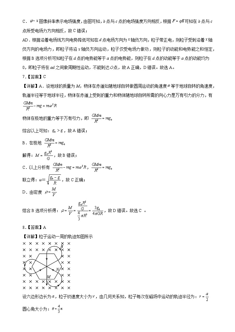 安徽省合肥市普通高中2024~2025学年高三上学期期末模拟训练(三)物理答案-A4第3页
